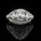 Art Deco .40ct. Diamond & Sapphire Antique Engagement - Fashion Ring Platinum - J37962