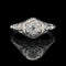 Art Deco .25ct. Diamond Antique Engagement - Fashion Ring Platinum - J39191