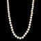 Estate 6mm Akoya Cultured Pearl Necklace White Gold - J39353