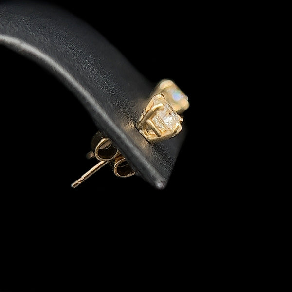 .60ct. T.W. Diamond Estate Ear Studs Yellow Gold - J40150