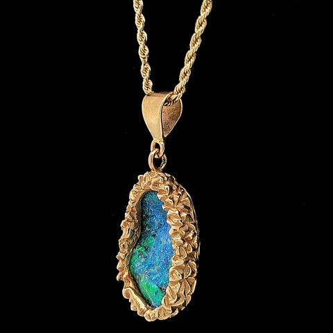 7.00ct Opal Estate Necklace Yellow Gold - J40254