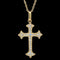 .16ct. T.W. Diamond Estate Cross Necklace 18K Yellow Gold - J40276