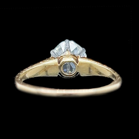 Edwardian 1.07ct. Diamond Antique Engagement - Fashion Ring Yellow & White Gold - J40280