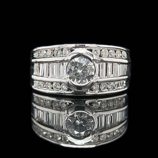 1.40ct. T.W. Diamond Estate Wedding - Fashion Ring White Gold - J42451