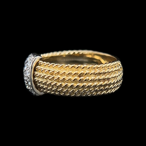 .25ct. Diamond Estate Wedding - Fashion Ring 18K Yellow Gold - J42461
