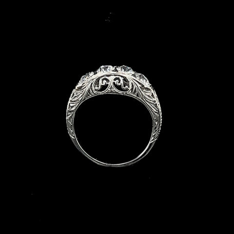 Art Deco 1.00ct. T.W. Diamond Antique Wedding - Fashion Ring Platinum - J39058