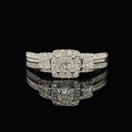 Estate, Engagement Ring, Wedding Ring, Vera Wang, Love Collection, 14K White Gold, Diamond