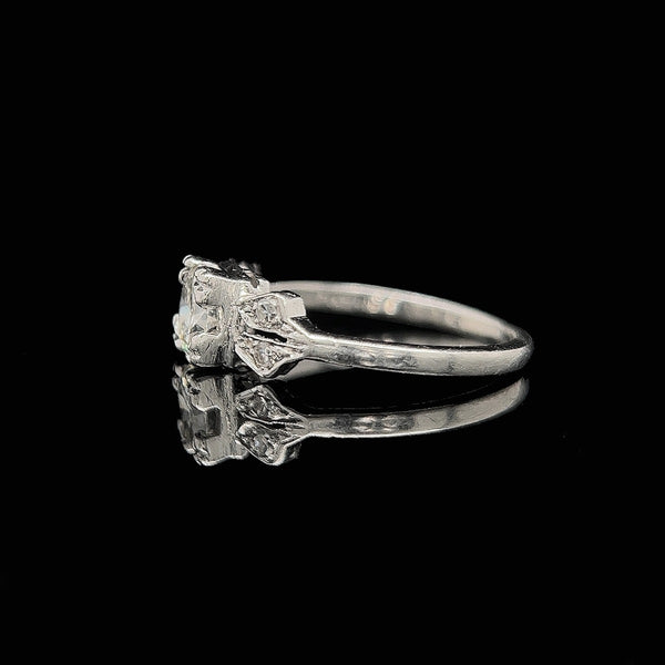 Art Deco, Antique, Vintage, Engagement Ring, Wedding Ring, Diamond, Platinum