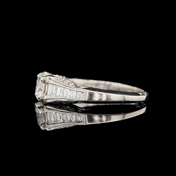 Estate, Tacori, Engagement Ring, Wedding Ring, Diamond, Platinum
