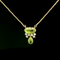 4.45ct. T.W. Peridot & .33ct. T.W. Diamond Estate Necklace 18K Yellow Gold - J42821