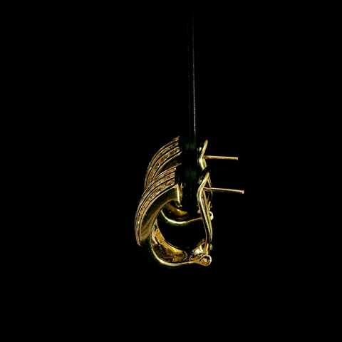 2.10ct. T.W. Diamond Estate Earrings 18K Yellow Gold - J42944