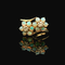 .25ct. T.W. Opal & .20ct. T.W. Diamond Vintage Fashion Ring Yellow Gold - J42934