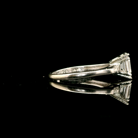 .50ct. Diamond Vintage Engagement - Fashion Ring White Gold - J43002