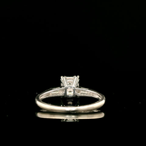 .50ct. Diamond Vintage Engagement - Fashion Ring White Gold - J43002