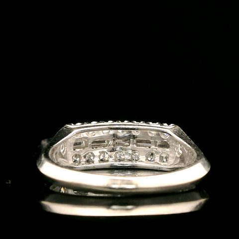 .50ct. T.W. Diamond Vintage Wedding - Anniversary Band White Gold - J43001