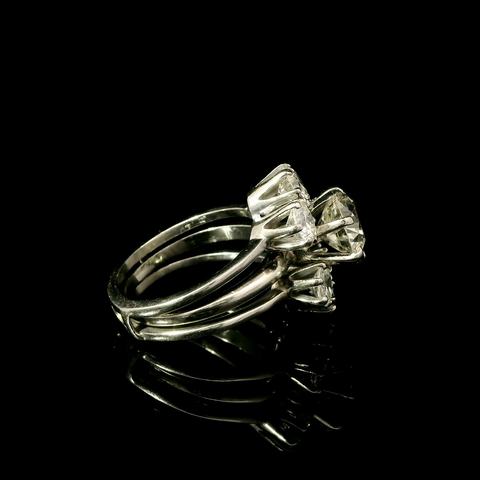 2.75ct. Diamond Vintage Wedding Set White Gold - J43029
