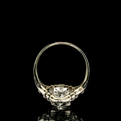 2.38ct. T.W. Diamond Antique Edwardian Wedding - Fashion Ring Platinum and Yellow Gold - J43026