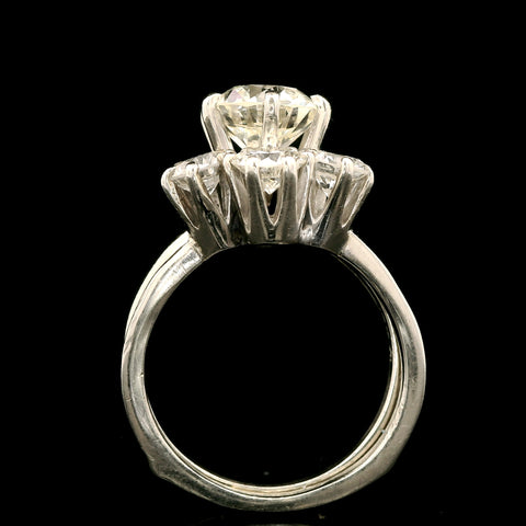 2.75ct. Diamond Vintage Wedding Set White Gold - J43029