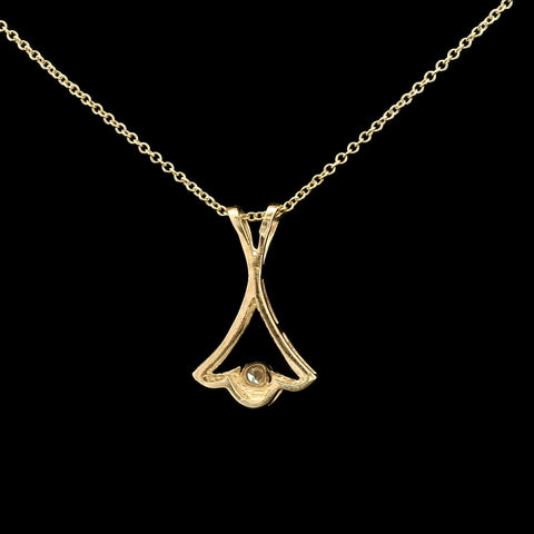 .07ct. Diamond Estate Necklace Yellow Gold - J42734