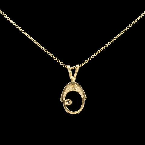 .10ct. Diamond Estate Necklace Yellow Gold - J42742