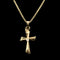 .02ct. Diamond Estate Cross Necklace Yellow Gold - J43055