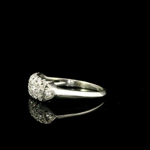 .50ct. T.W. Diamond Antique Wedding - Anniversary Band Platinum - J43058