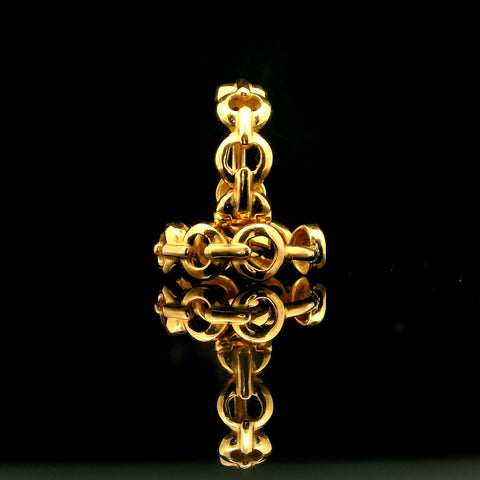 Hoop Estate Earrings 22K Yellow Gold - J43071