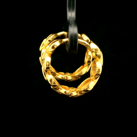 Hoop Estate Earrings 22K Yellow Gold - J43071