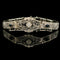 Art Deco .66ct. Sapphire & Diamond Antique Bracelet White Gold - J43114