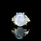 Art Deco 15.00ct. Star Sapphire & Diamond Antique Wedding - Fashion Ring Platinum - J43120