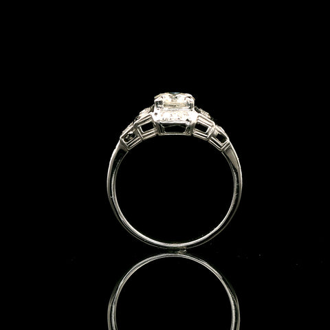 Art Deco .53ct. Diamond Antique Engagement - Fashion Ring Platinum - J43051