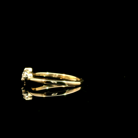 .04ct. T.W. Diamond Estate Engagement - Fashion Ring Yellow Gold - J43088