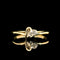 .04ct. T.W. Diamond Estate Engagement - Fashion Ring Yellow Gold - J43088