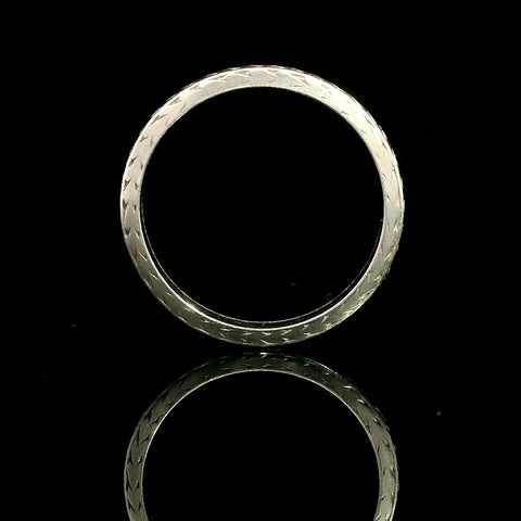 Art Deco Antique Wedding Band Platinum - J43107