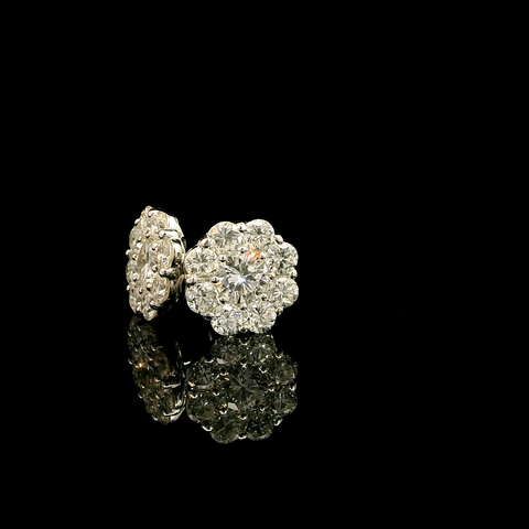 2.60ct. T.W. Diamond Estate Earrings White Gold - J43166