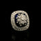 2.25ct. T.W. Diamond & Enamel Vintage Fashion Ring 18K White & Yellow Gold - J43235