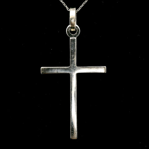 1.33ct. T.W. Diamond Estate Cross Necklace White Gold - J43189