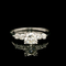 .50ct. Diamond Vintage Engagement - Fashion Ring Platinum - J43196