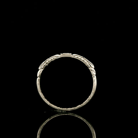 .13ct. T.W. Diamond Antique Wedding - Anniversary Band Platinum - J43191