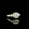 .16ct. Diamond Vintage Engagement - Fashion Ring 18K White Gold - J43192