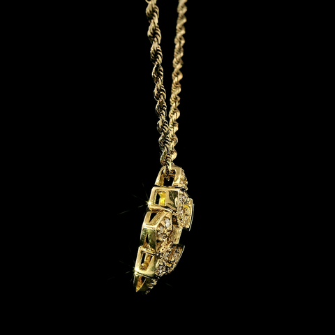 .50ct. T.W. Diamond & Enamel Estate Necklace Yellow Gold - J43226