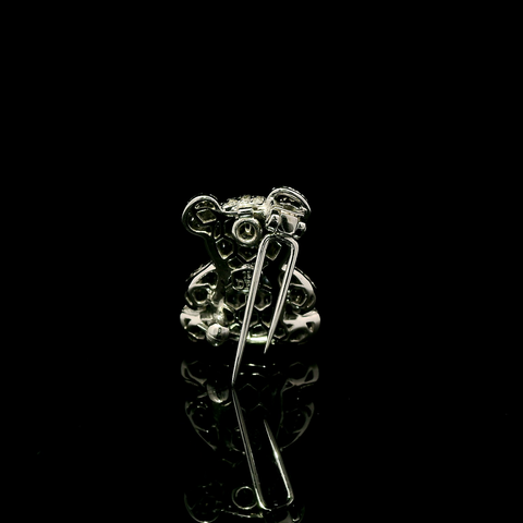 1.00ct. TW Diamond, Sapphire, Garnet & Ruby Estate Brooch/Necklace 18K White Gold - J43199