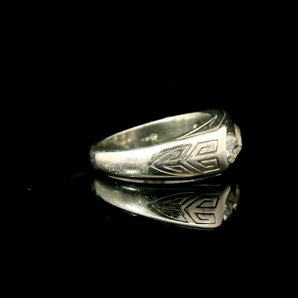1.18ct. T.W. Diamond Vintage Wedding - Fashion Ring 18K White Gold - J43237