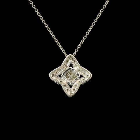 .48ct. T.W. Diamond Estate Necklace 18K White Gold - J43240