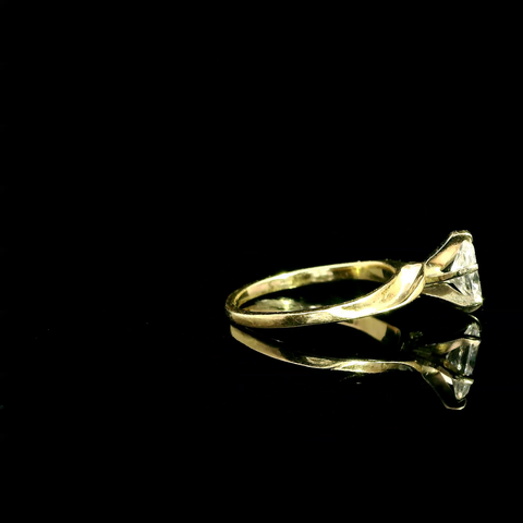 .35ct. Diamond Estate Engagement - Fashion Ring Yellow Gold - J43269