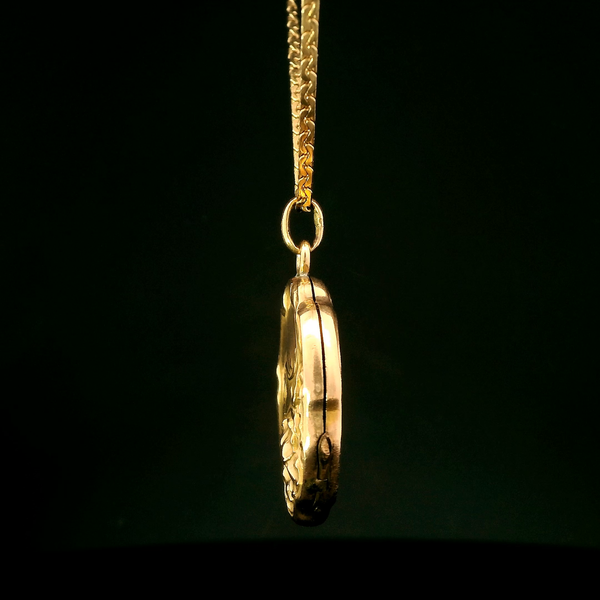 Art Nouveau Antique Locket Yellow Gold - J43273