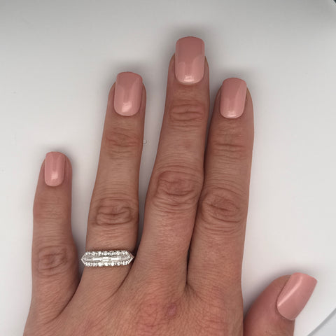 .50ct. T.W. Diamond Vintage Wedding - Anniversary Band White Gold - J43001