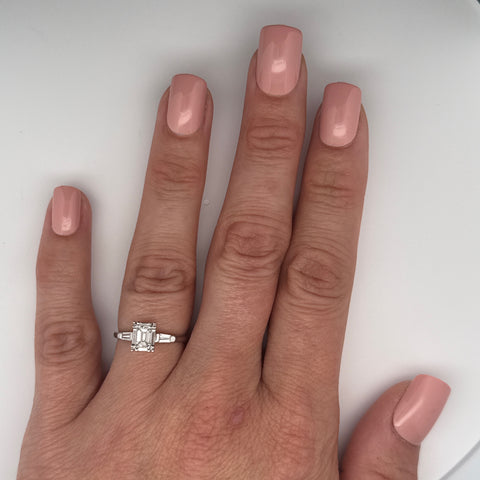 .50ct. Diamond Vintage Engagement - Fashion Ring White Gold - J43002