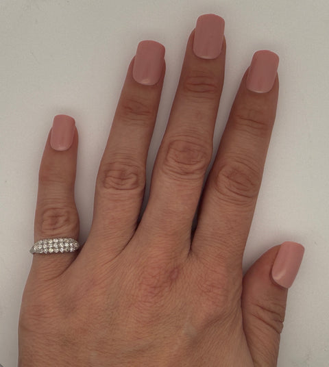 .50ct. T.W. Diamond Antique Wedding - Anniversary Band Platinum - J43058