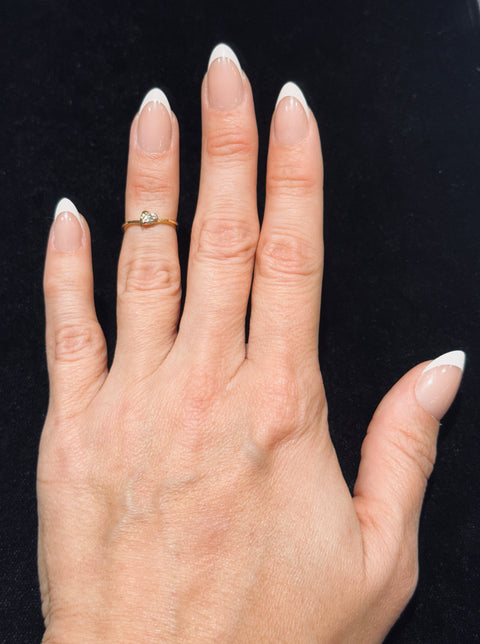 .04ct. T.W. Diamond Estate Engagement - Fashion Ring Yellow Gold - J43088